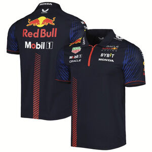 Castore Oracle Red Bull Racing 2023 Men's SS Polo Shirt Night Sky Size L